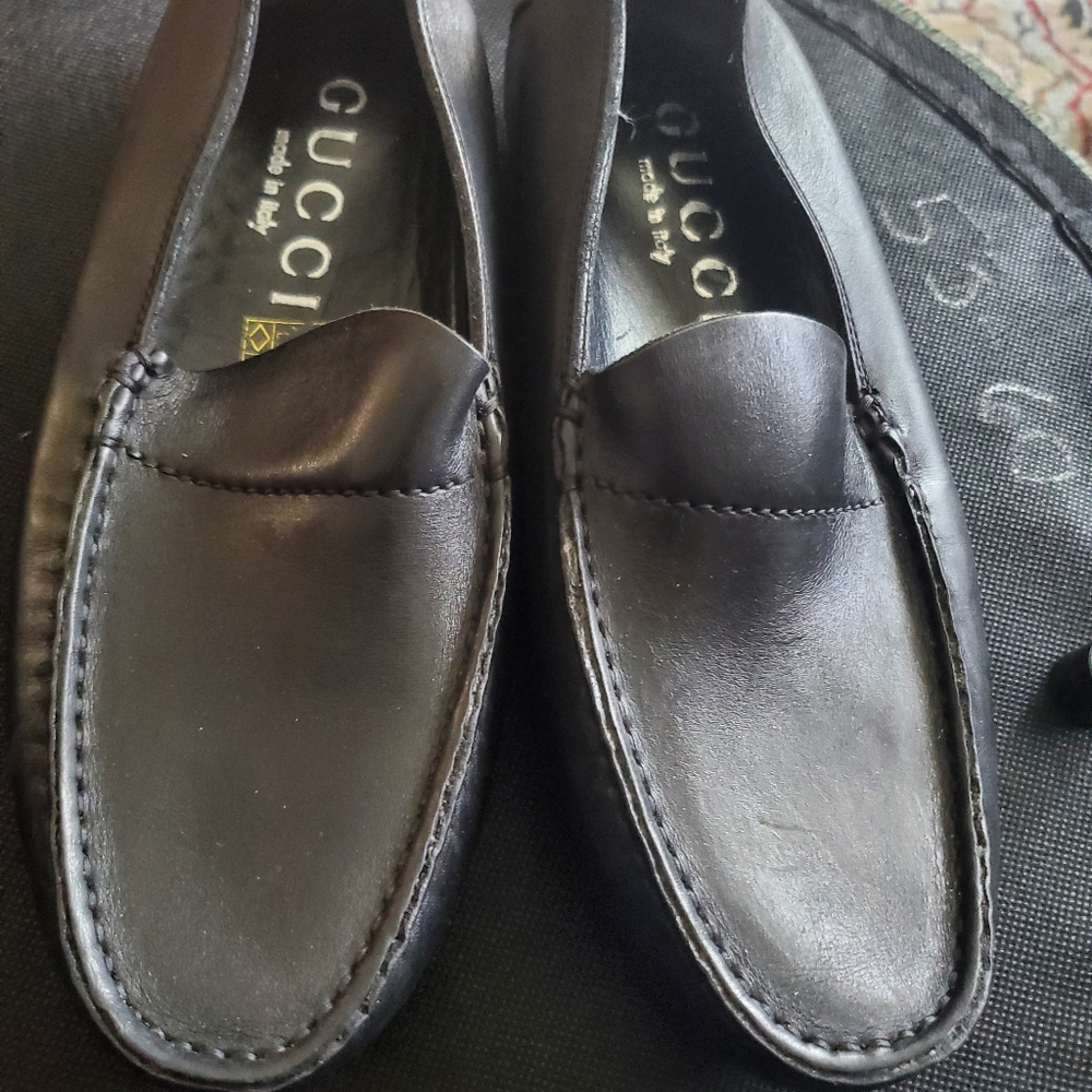 Gucci loafers  black  size 41/2